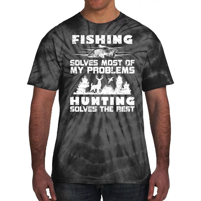 Hunting The Rest Fishing Tie-Dye T-Shirt