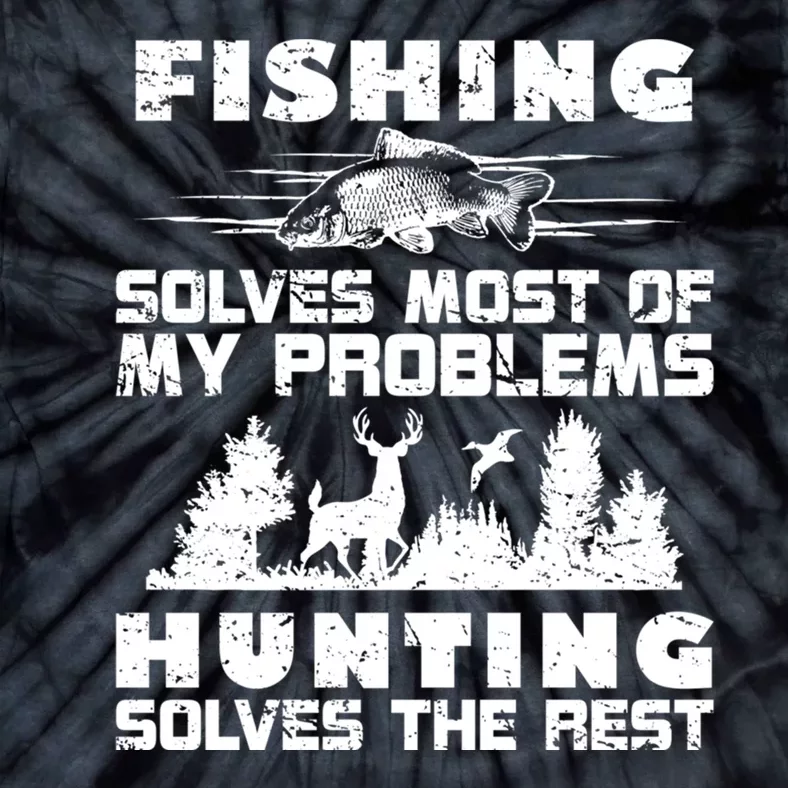 Hunting The Rest Fishing Tie-Dye T-Shirt