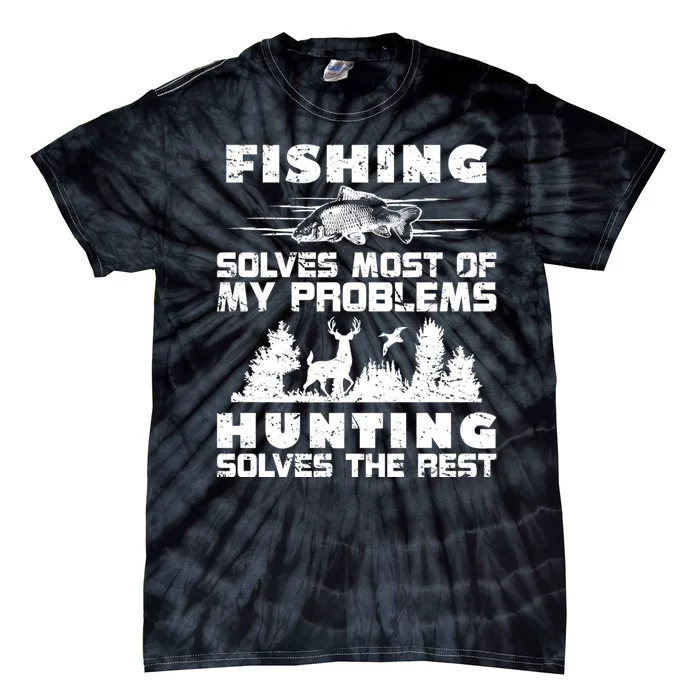 Hunting The Rest Fishing Tie-Dye T-Shirt