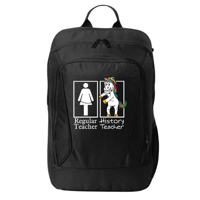 History Teacher Regular Unicorn Team Funny Gift City Backpack