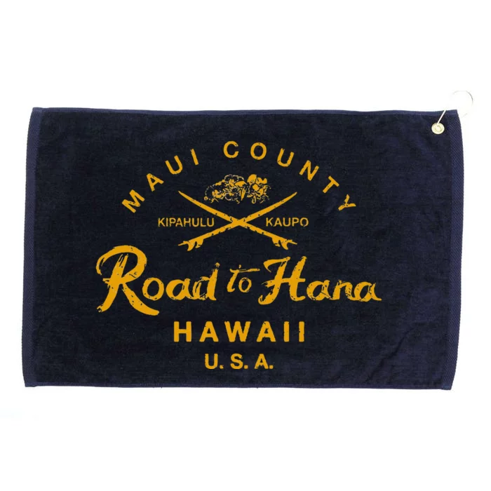 Hawaii The Road To Hana Maui Hawaiian Grommeted Golf Towel