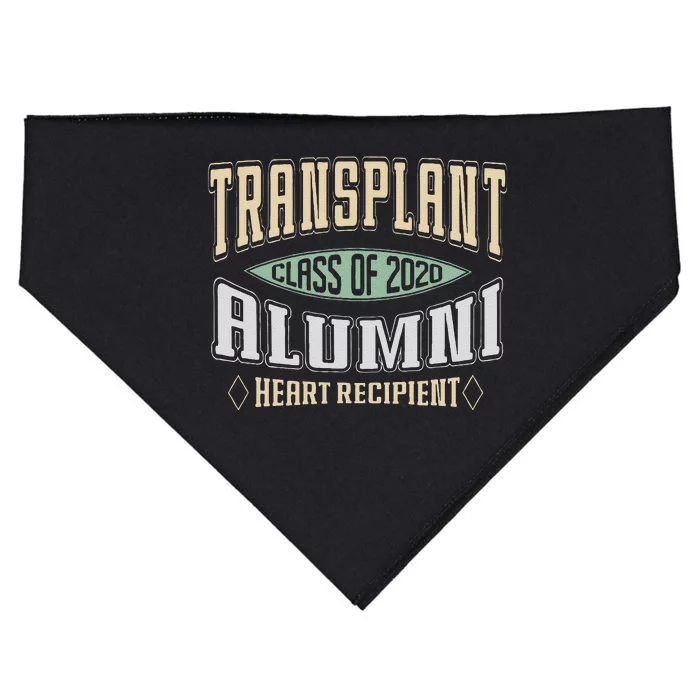 Heart Transplant Recipient A 2020 Transplant Alumni Vintage USA-Made Doggie Bandana