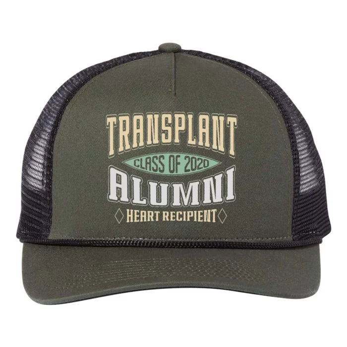 Heart Transplant Recipient A 2020 Transplant Alumni Vintage Retro Rope Trucker Hat Cap