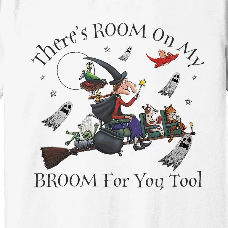 Halloween ThereS Room On My Broom For You Too Teacher Premium T-Shirt