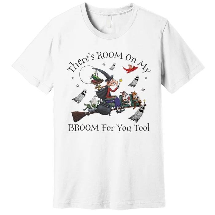 Halloween ThereS Room On My Broom For You Too Teacher Premium T-Shirt