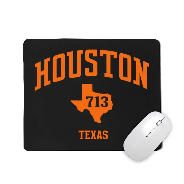 Houston Texas Retro Vintage 713 Htown Mousepad