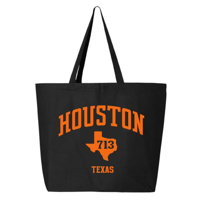 Houston Texas Retro Vintage 713 Htown 25L Jumbo Tote