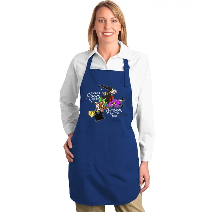 Halloween ThereS Room On My Broom For You Too Teacher Full-Length Apron With Pocket