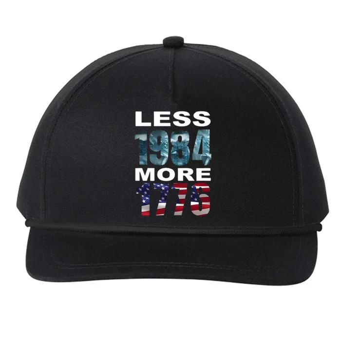 Hirez The Rapper Less 1984 More 1776 Snapback Five-Panel Rope Hat