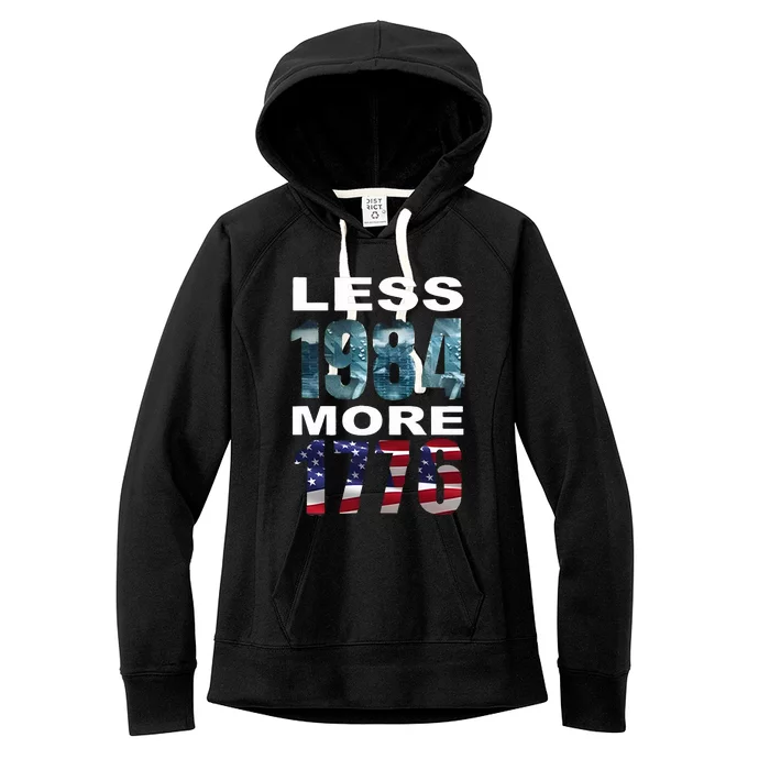 Hirez The Rapper Less 1984 More 1776 Women's Fleece Hoodie