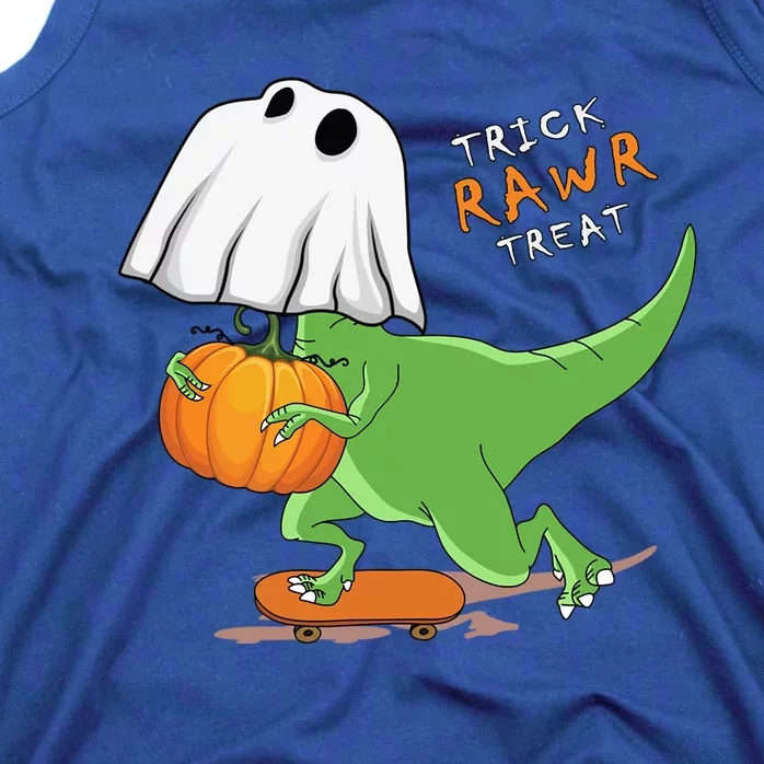 Halloween T Rex Dinosaur Ghost Trick Rawr Treat Great Gift Tank Top