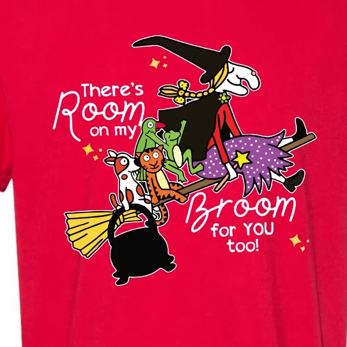 Halloween ThereS Room On My Broom For You Too Teacher Garment-Dyed Heavyweight T-Shirt