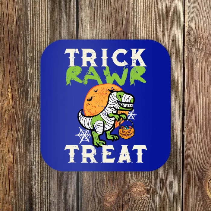 Halloween Trick Rawr Treat Dino Trex Costume Cool Gift Coaster