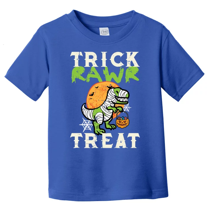 Halloween Trick Rawr Treat Dino Trex Costume Cool Gift Toddler T-Shirt