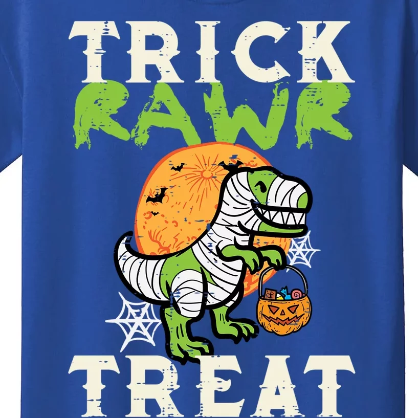 Halloween Trick Rawr Treat Dino Trex Costume Cool Gift Kids T-Shirt