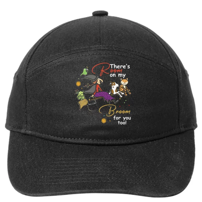 Halloween ThereS Room On My Broom For You Too Teacher 7-Panel Snapback Hat