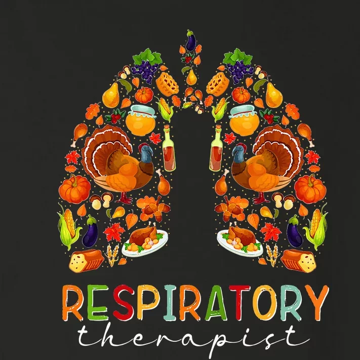 Happy Thanksgiving Respiratory Therapist Turkey Pumpkin Toddler Long Sleeve Shirt