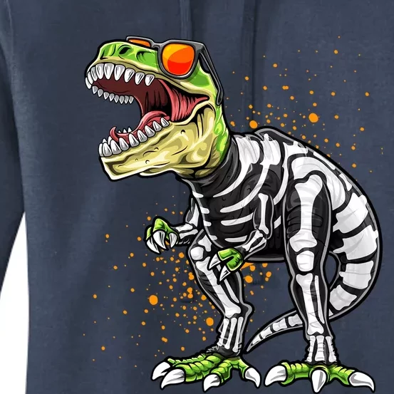 Halloween T Rex Dinosaur Skeleton Costume Cute Gift Gift Women's Pullover Hoodie