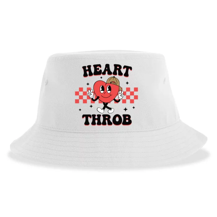 Heart Throb Retro Valentine Sustainable Bucket Hat