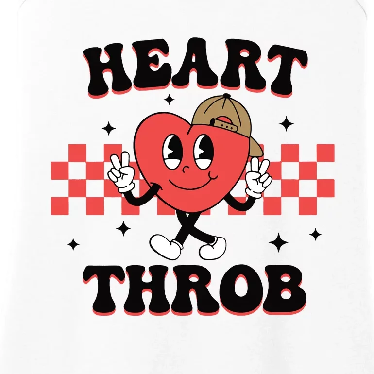 Heart Throb Retro Valentine Ladies Essential Tank