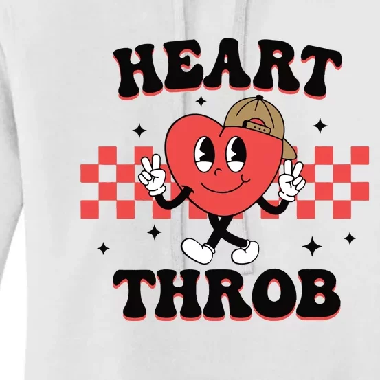 Heart Throb Retro Valentine Women's Pullover Hoodie