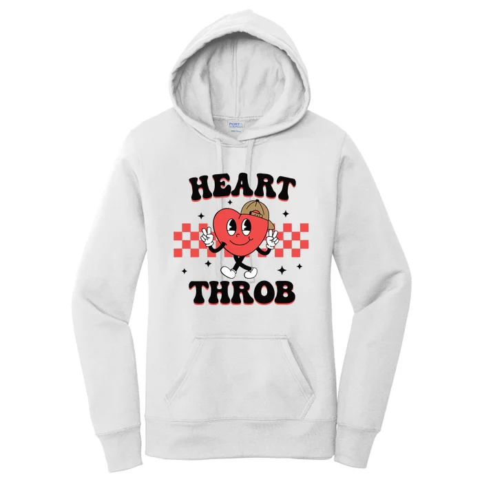 Heart Throb Retro Valentine Women's Pullover Hoodie