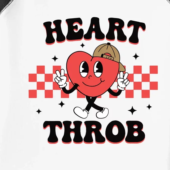 Heart Throb Retro Valentine Infant Baby Jersey Bodysuit