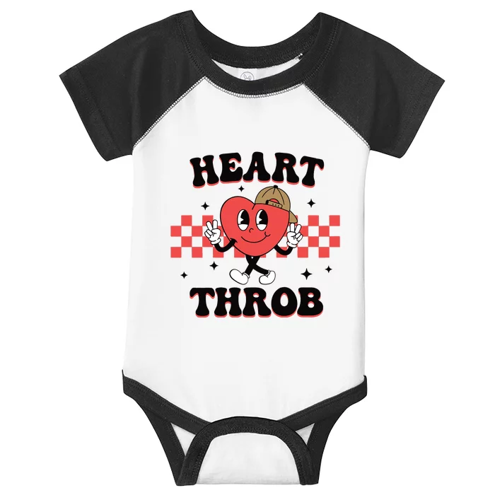 Heart Throb Retro Valentine Infant Baby Jersey Bodysuit