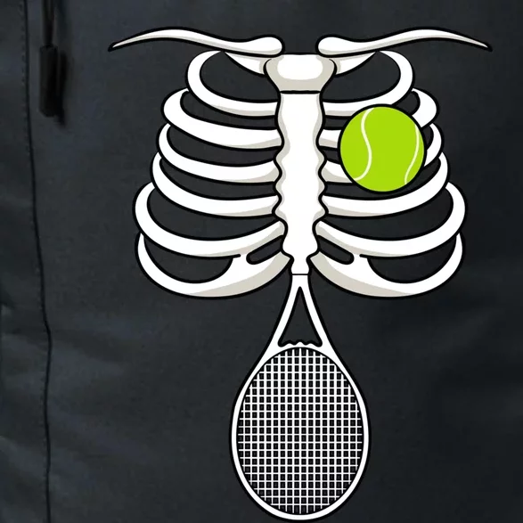 Halloween Tennis Racket Ball Game Sport Skeleton Cool Gift Daily Commute Backpack