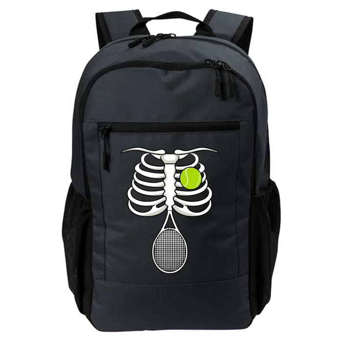 Halloween Tennis Racket Ball Game Sport Skeleton Cool Gift Daily Commute Backpack