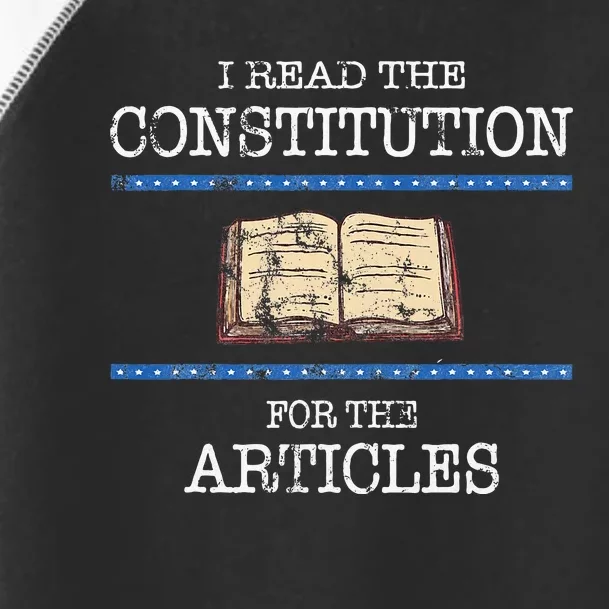 History Teachers Read The Constitution Distressed Toddler Fine Jersey T-Shirt