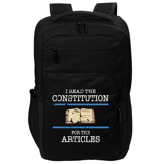 History Teachers Read The Constitution Distressed Funny Impact Tech Backpack