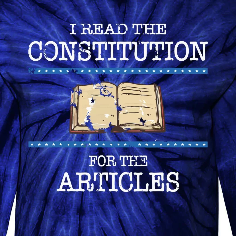 History Teachers Read The Constitution Distressed Funny Tie-Dye Long Sleeve Shirt