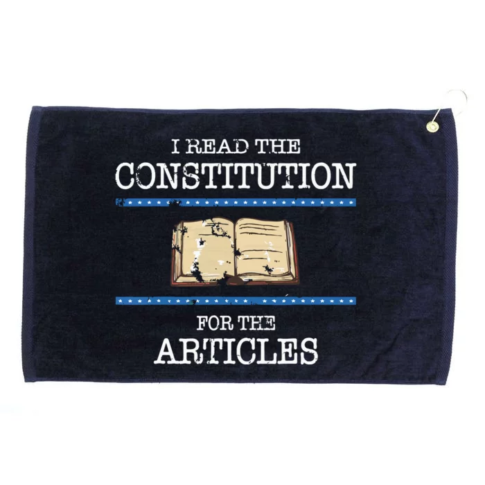 History Teachers Read The Constitution Distressed Funny Grommeted Golf Towel