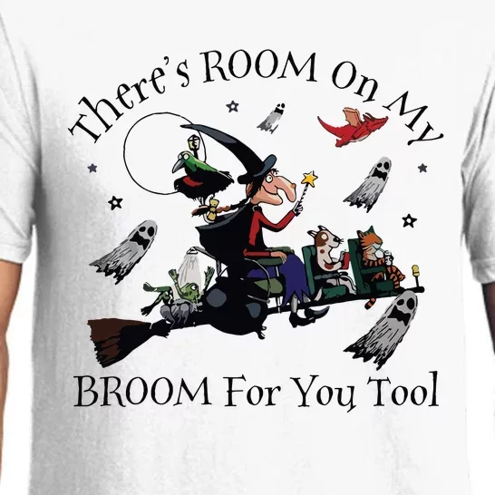 Halloween ThereS Room On My Broom For You Too Teacher Pajama Set