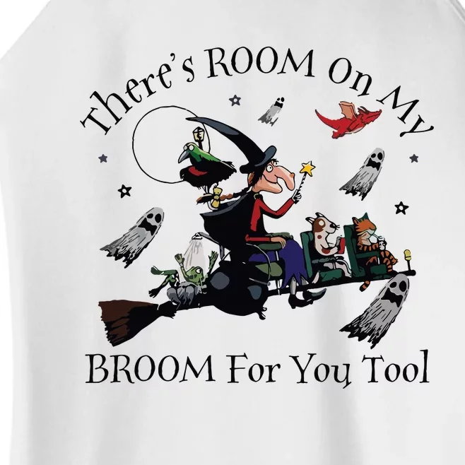 Halloween ThereS Room On My Broom For You Too Teacher Women’s Perfect Tri Rocker Tank