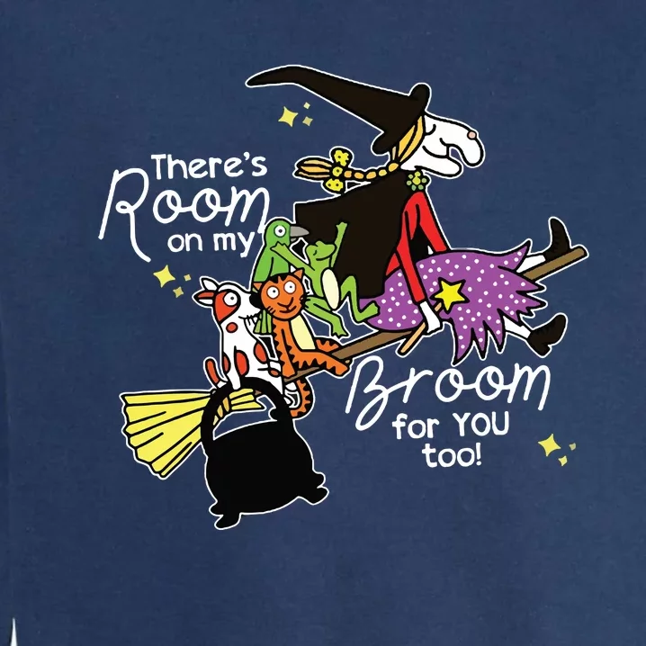 Halloween Theres Room On My Broom For You Too Teacher Garment-Dyed Sweatshirt