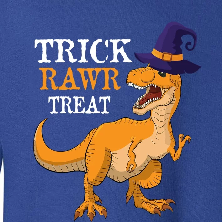 Halloween T Rex Dinosaur Trick Rawr Treat Cute Gift Toddler Sweatshirt