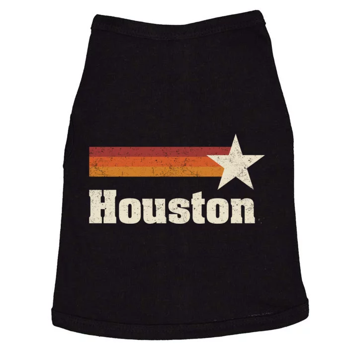 Houston Texas Retro Houston Souvenir Tx Apparel Doggie Tank