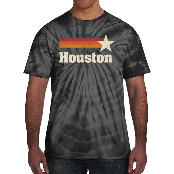 Houston Texas Retro Houston Souvenir Tx Apparel Tie-Dye T-Shirt