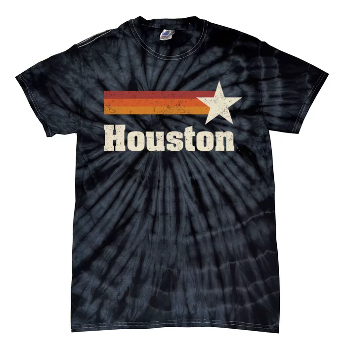 Houston Texas Retro Houston Souvenir Tx Apparel Tie-Dye T-Shirt