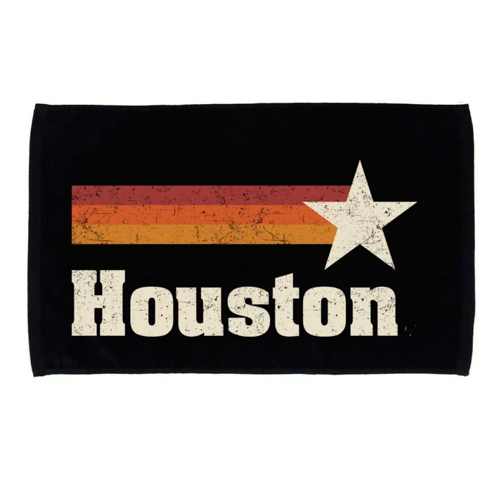 Houston Texas Retro Houston Souvenir Tx Apparel Microfiber Hand Towel