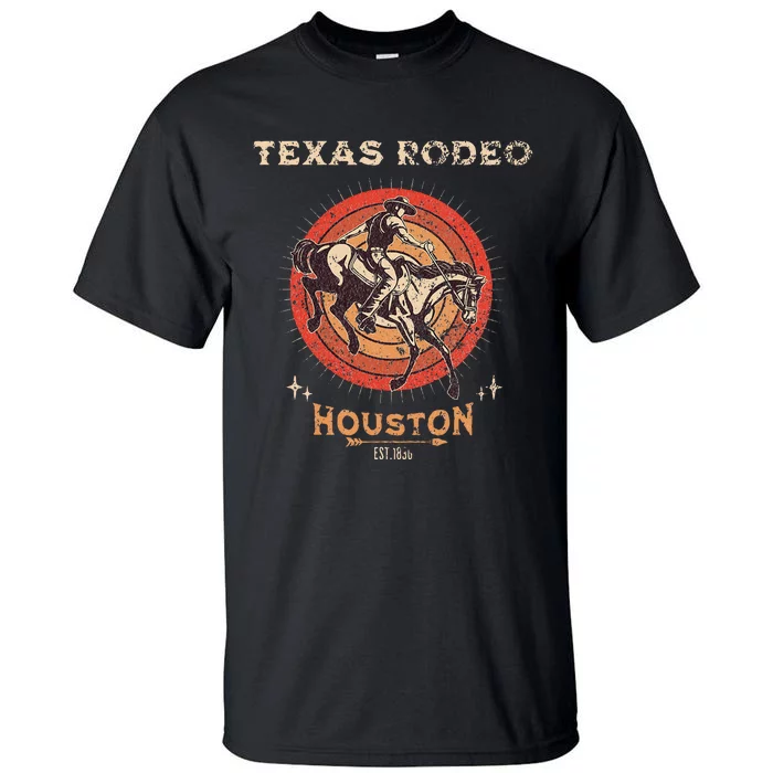 Houston Texas Rodeo Vintage Western Retro Cowboy Tall T-Shirt