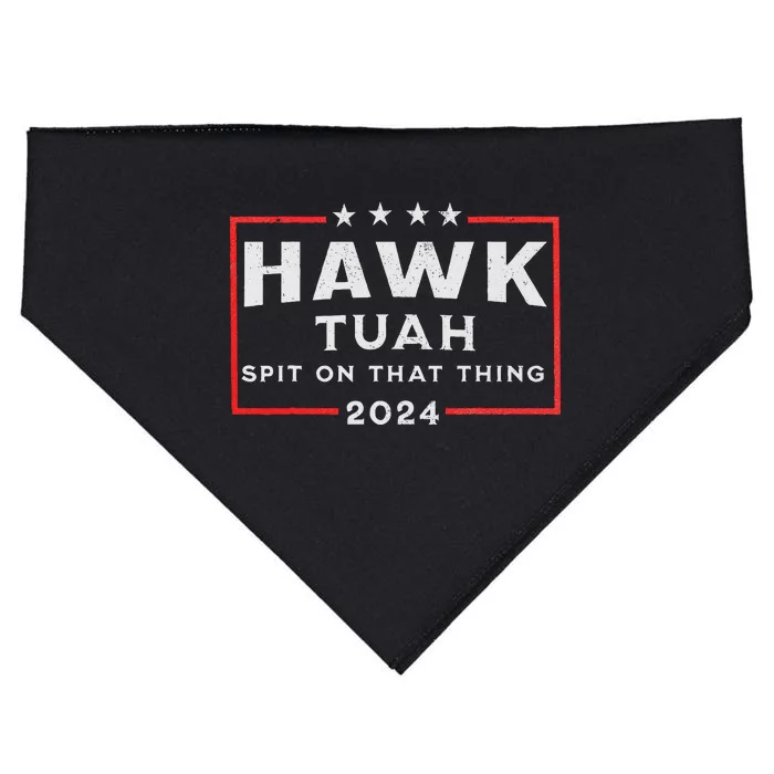 Hawk Tuah Spit On That Thing USA-Made Doggie Bandana