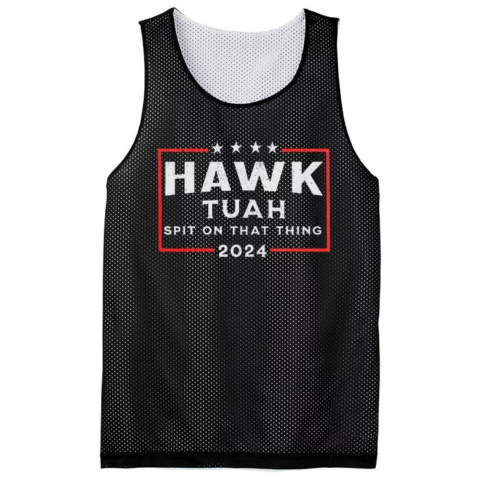 Hawk Tuah Spit On That Thing Mesh Reversible Basketball Jersey Tank