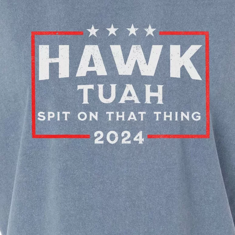 Hawk Tuah Spit On That Thing Garment-Dyed Women's Muscle Tee