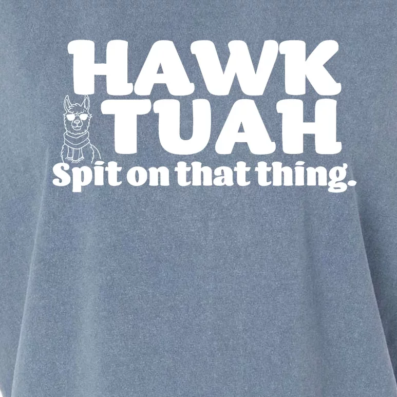 Hawk Tuah Spit On That Thang Garment-Dyed Women's Muscle Tee