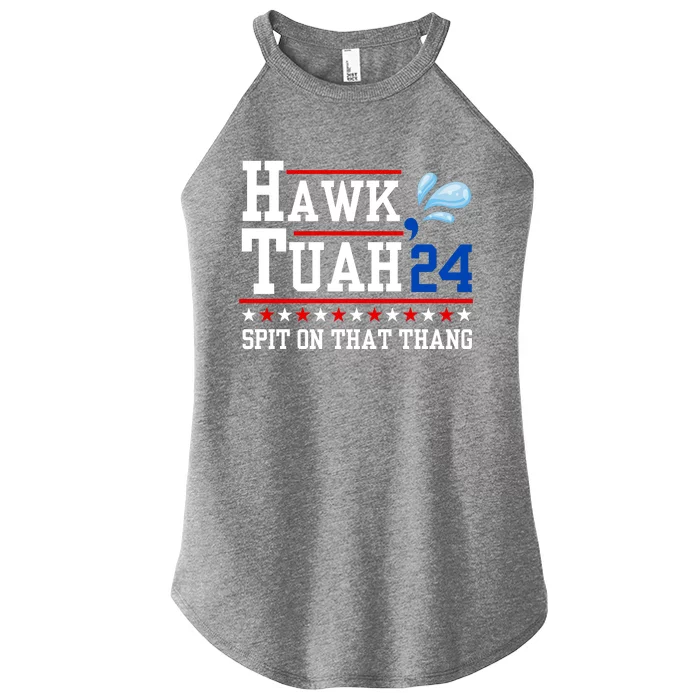 Hawk Tuah 💦 (Spit On That Thang) Women’s Perfect Tri Rocker Tank