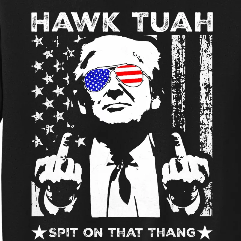 Hawk Tush Spit On That Thang Viral Election Parody Tall Sweatshirt