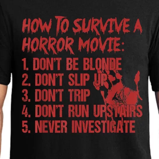 How To Survive A Horror Movie Don't Be Blonde Don't Slip Up Pajama Set